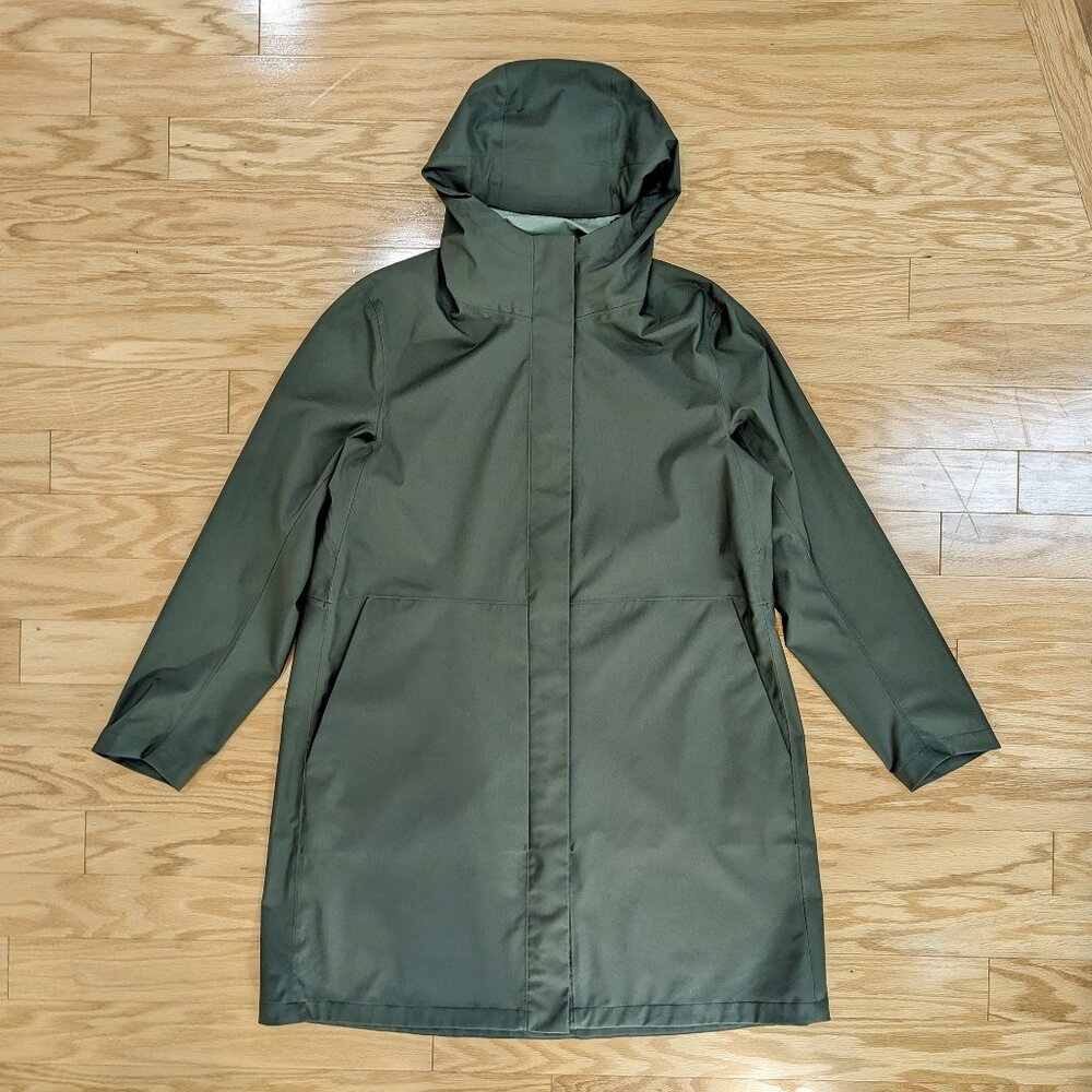 Uniqlo Womens Blocktech Parka Long Rain Jacket